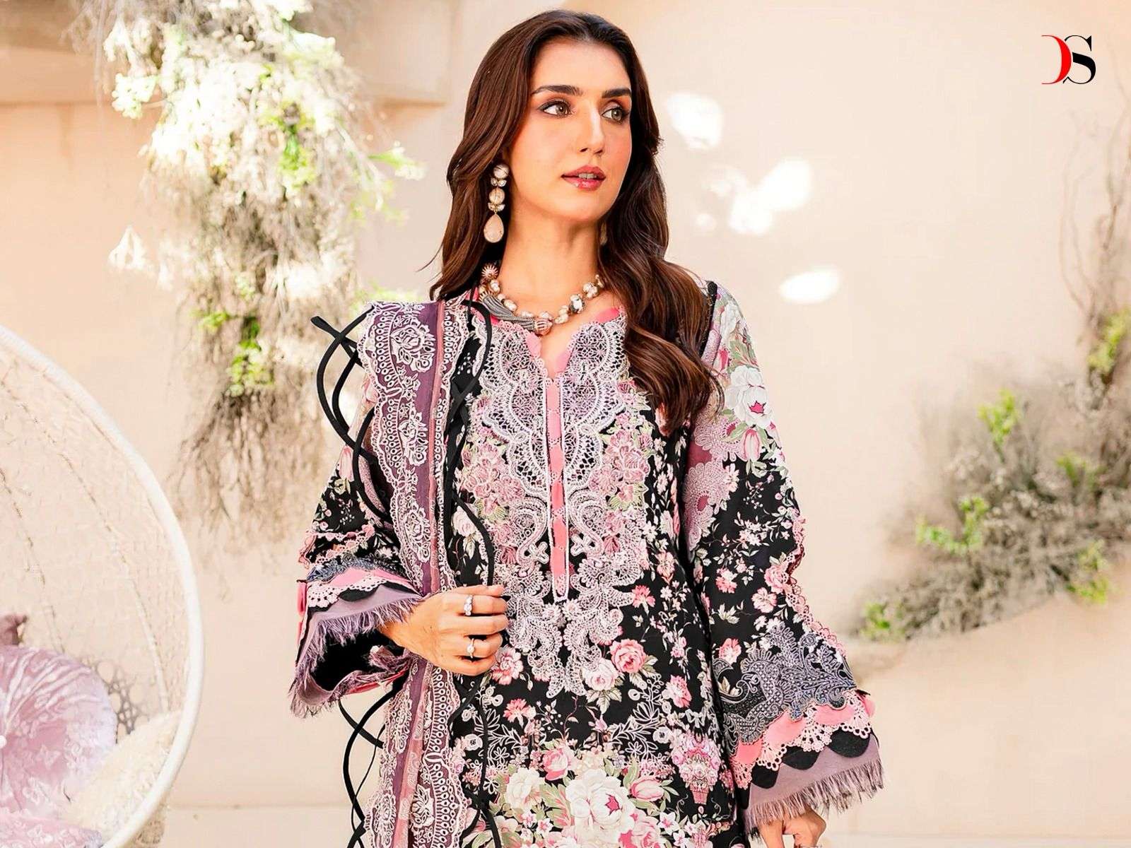 Deepsy Jade Needle Wonder Remix Cotton Dupatta Pakistani Suits:  Textilecatalog