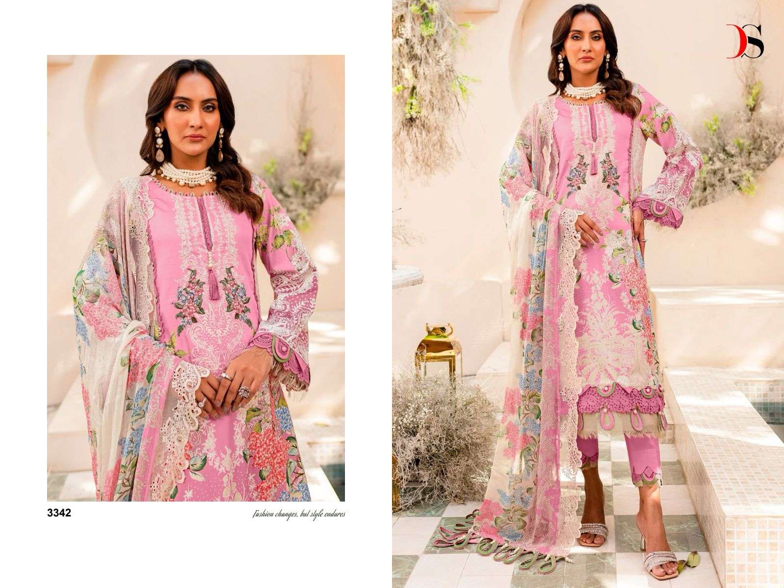 Deepsy Niddle Wonder Cotton Dupatta Pakistani Suits Wholesale catalog