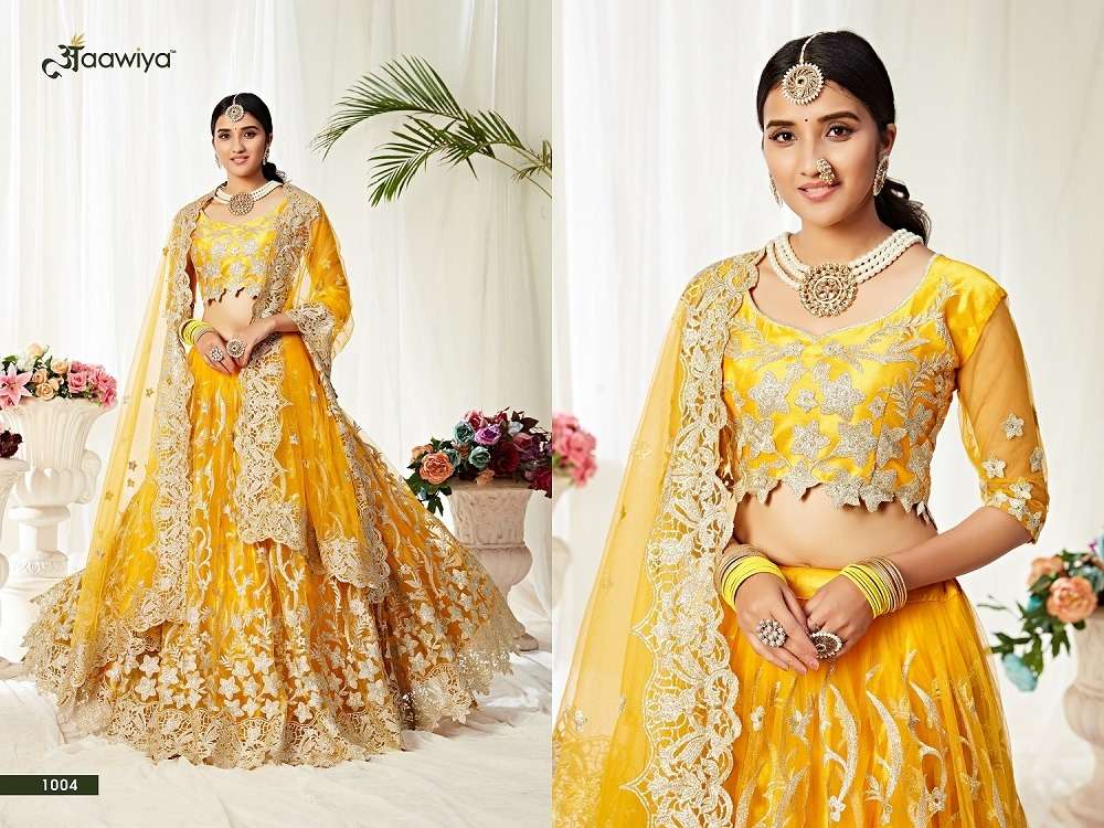 DESIGNER PARTY WEAR LOOK HEAVY LEHENGA CHOLI Wholesale catalog