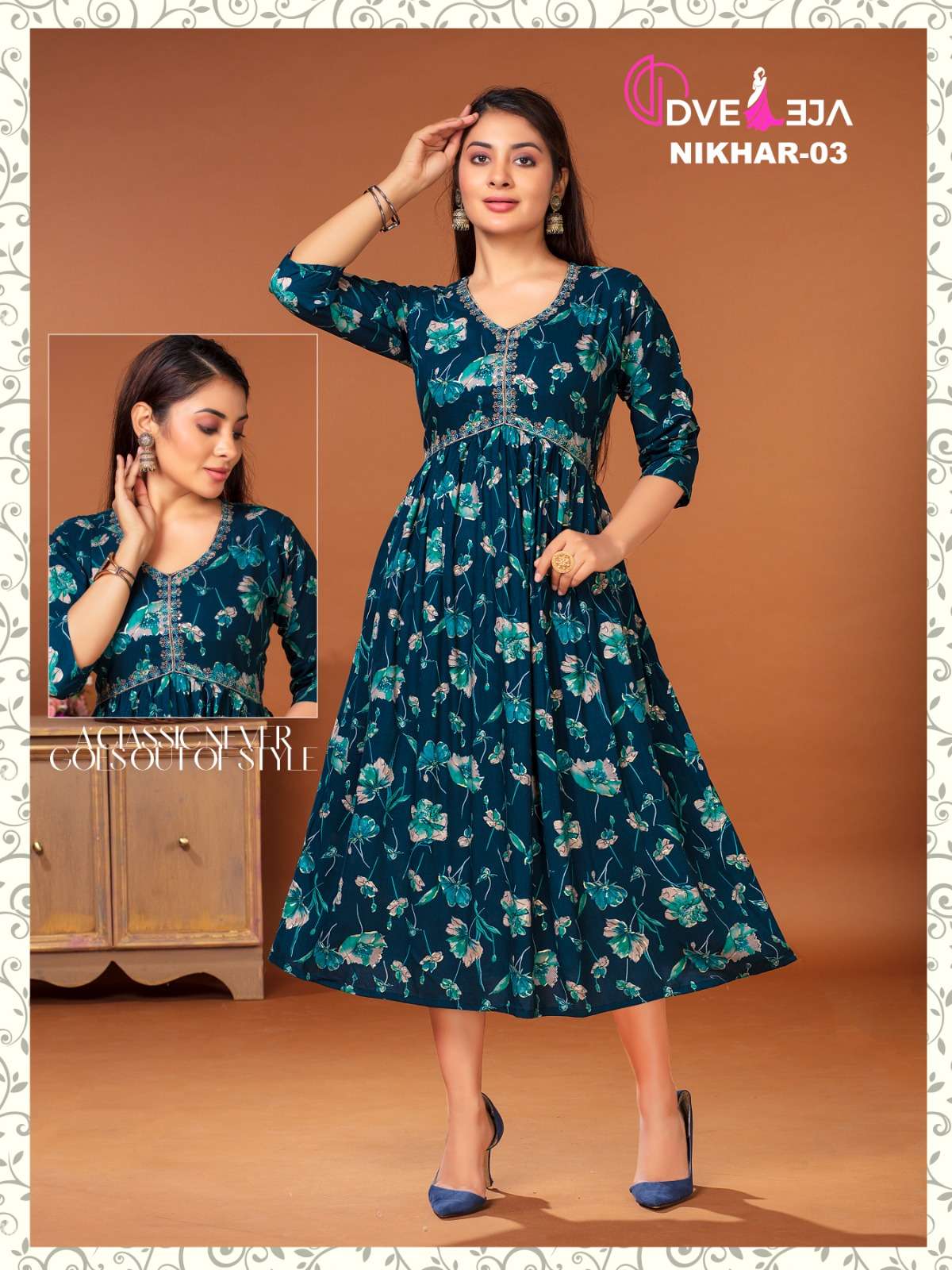 DVEEJA FASHION NIKHAR vol-4  ALIA CUT KURTI Wholesale catalog