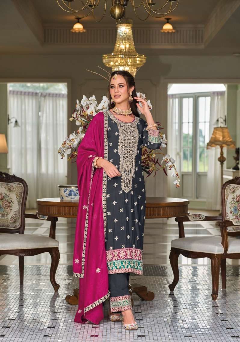Eba Senisa Premium Silk Embroidered Salwar Suit Wholesale catalog