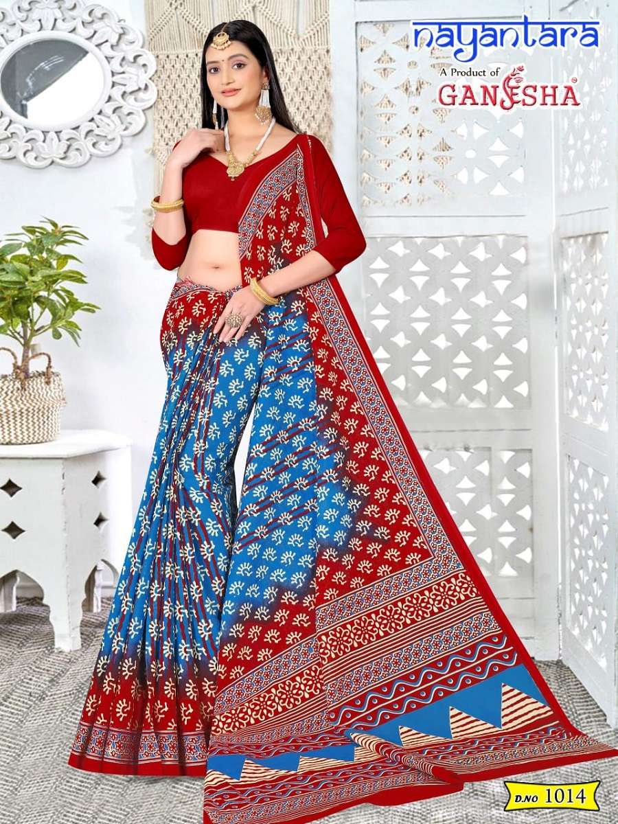 Ganesha Nayantara Cotton Saree -Wholesale Catalog