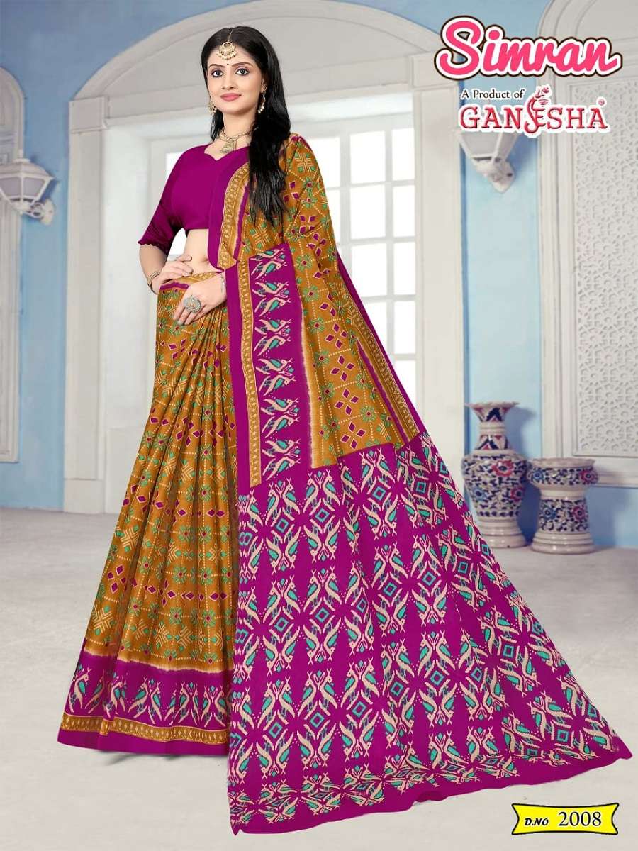 Ganesha Simran – Cotton Saree -Wholesale Catalog