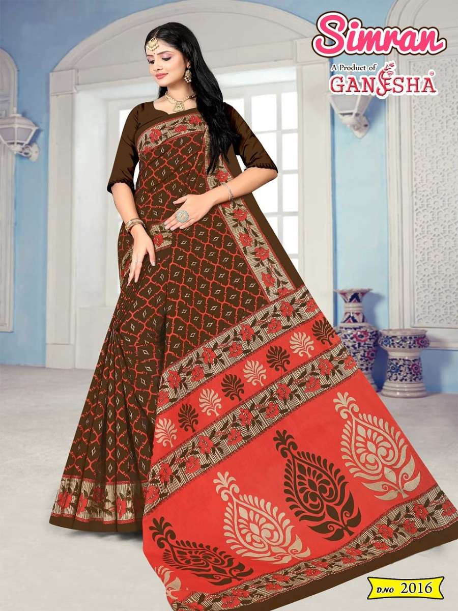 Ganesha Simran – Cotton Saree -Wholesale Catalog