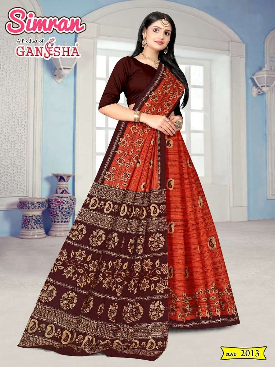 Ganesha Simran – Cotton Saree -Wholesale Catalog