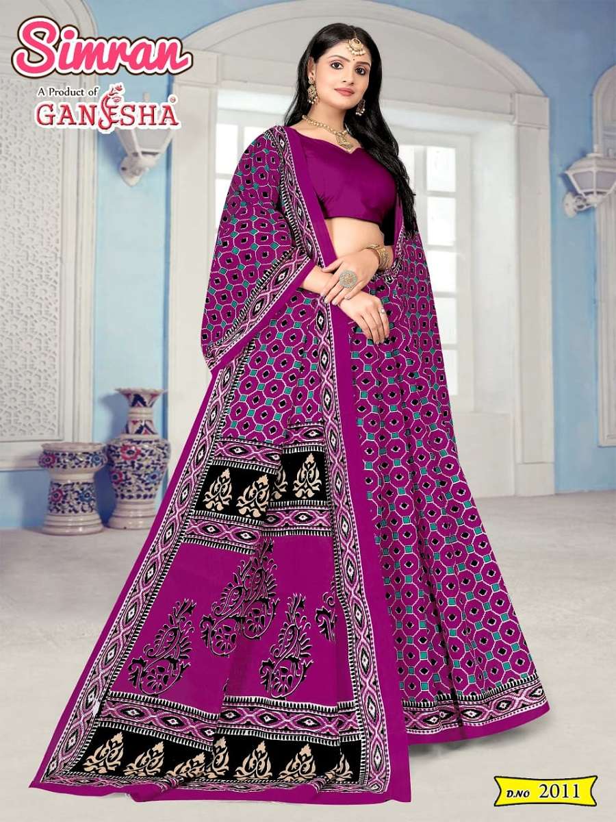 Ganesha Simran – Cotton Saree -Wholesale Catalog