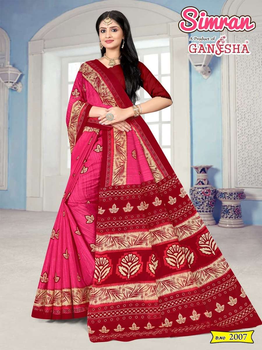 Ganesha Simran – Cotton Saree -Wholesale Catalog