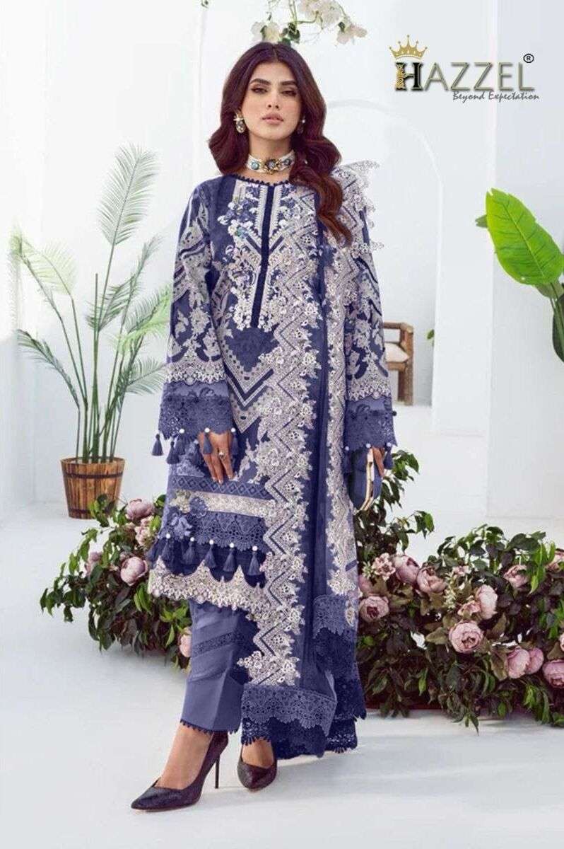 Hazzel Needle Wonde 066 Cotton Dupatta Pakistani Suits Wholesale catalog