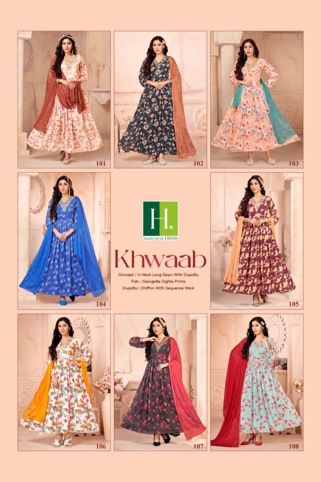 HIRWA Khwaab Kurti Wholesale catalog