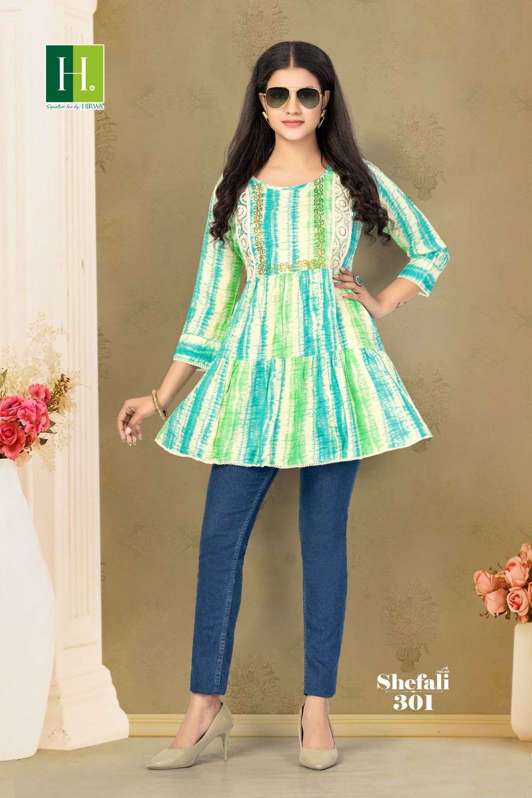 HIRWA SHEFALI-3 Kurti Wholesale catalog