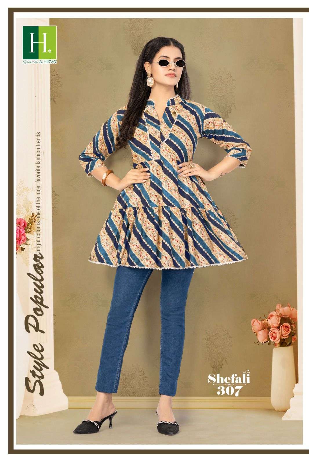 HIRWA SHEFALI-3 Kurti Wholesale catalog