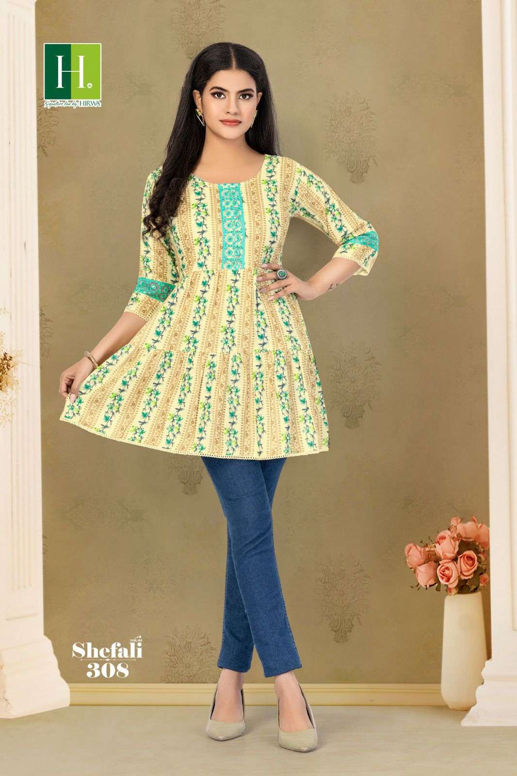 HIRWA SHEFALI-3 Kurti Wholesale catalog