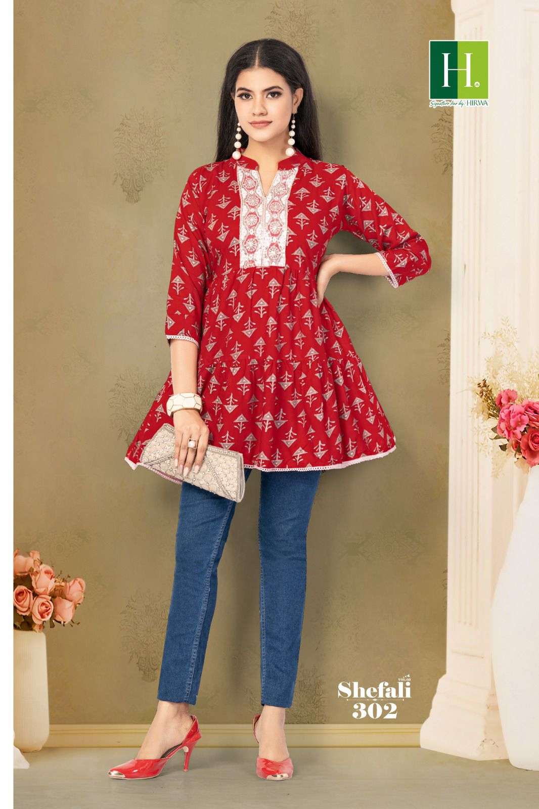 HIRWA SHEFALI-3 Kurti Wholesale catalog