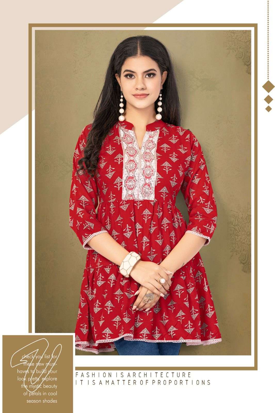 HIRWA SHEFALI-3 Kurti Wholesale catalog