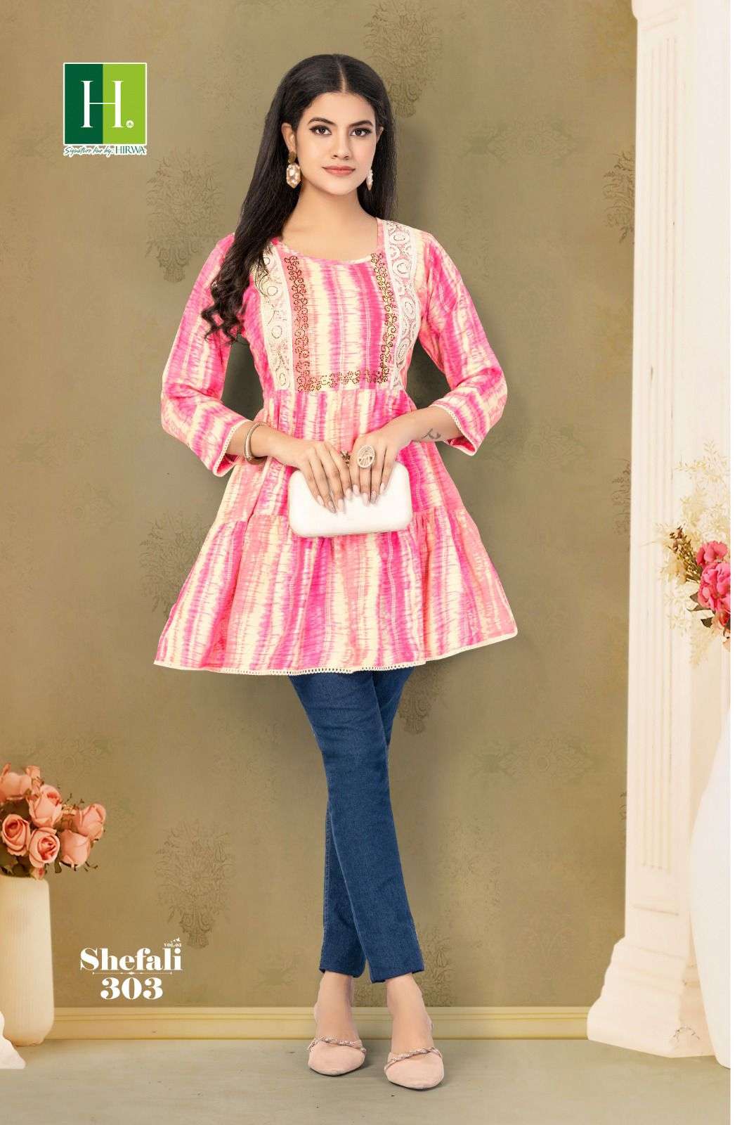 HIRWA SHEFALI-3 Kurti Wholesale catalog