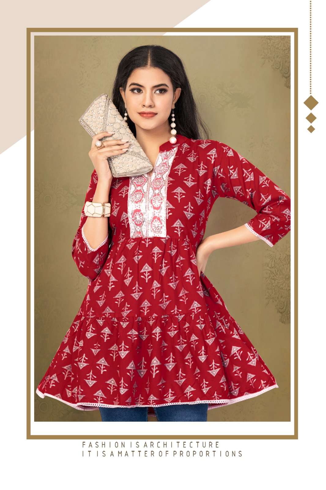 HIRWA SHEFALI Vol-3 Kurti Wholesale catalog