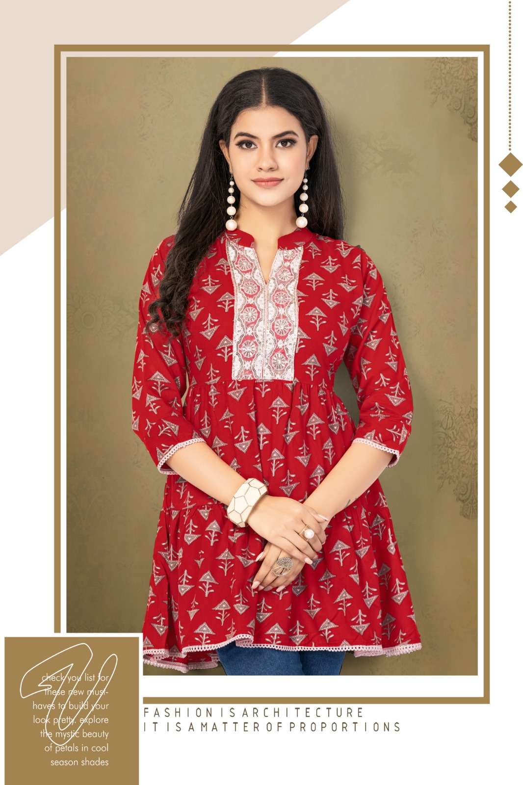 HIRWA SHEFALI Vol-3 Kurti Wholesale catalog