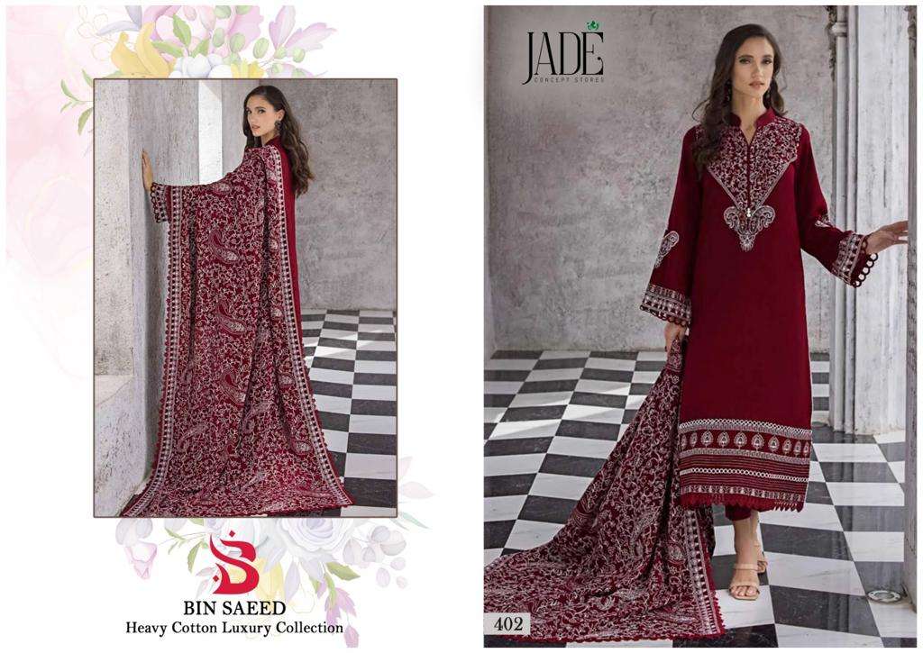 Jade Bin Saeed Vol-4 -Dress Material -Wholesale Catalog