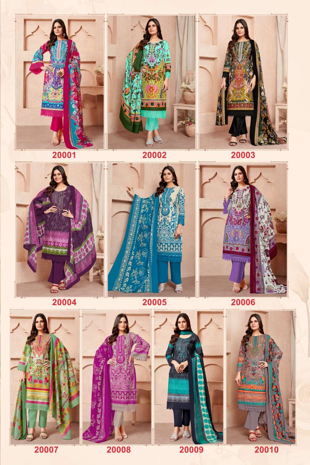 Jash Elliza Vol 20 Cotton Dress Material Wholesale catalog