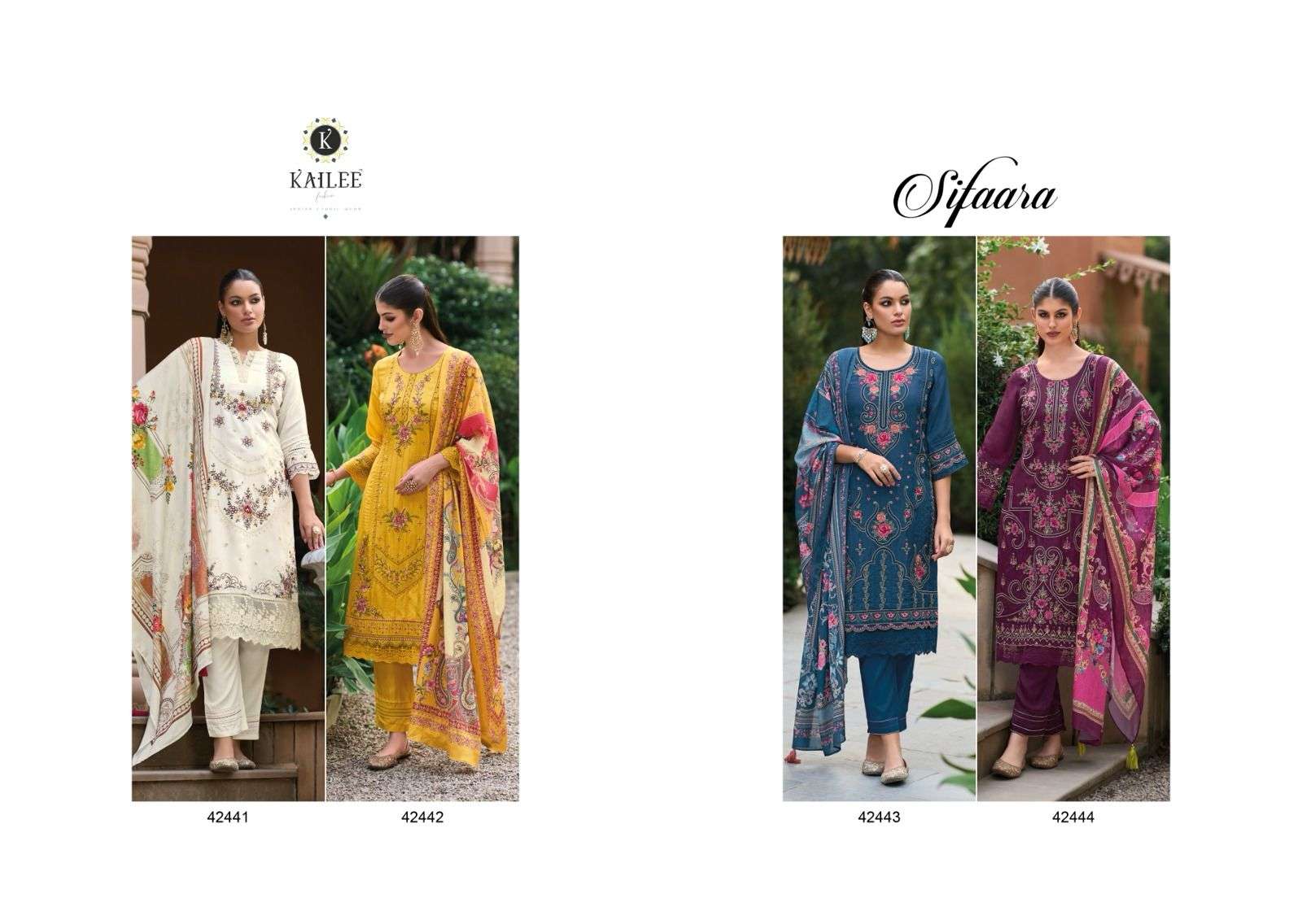 KAILEE FASHION SIFAARA PAKISTANI Suits Wholesale catalog