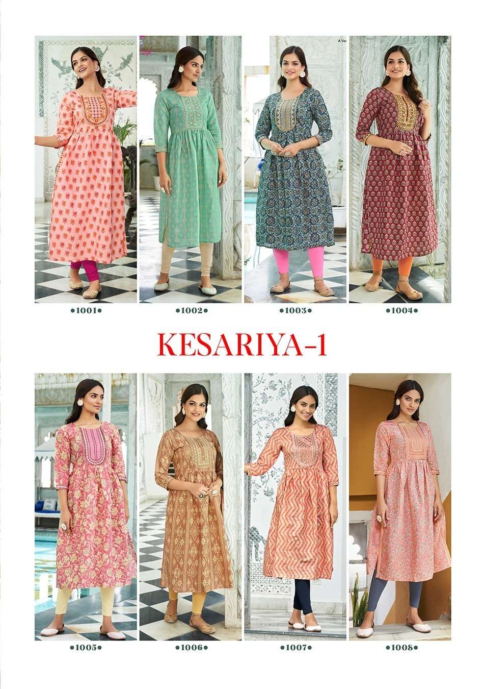 Kajal Style Kesariya Vol 1 Kurti Wholesale catalog