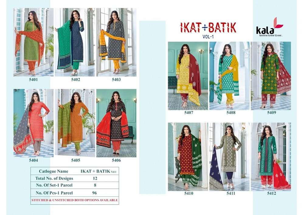 Kala Ikat Batic -Dress Material -Wholesale Catalog