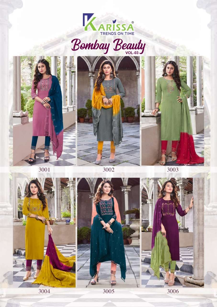 KARISSA BOMBAY beauty vol-3 Kurti Wholesale catalog