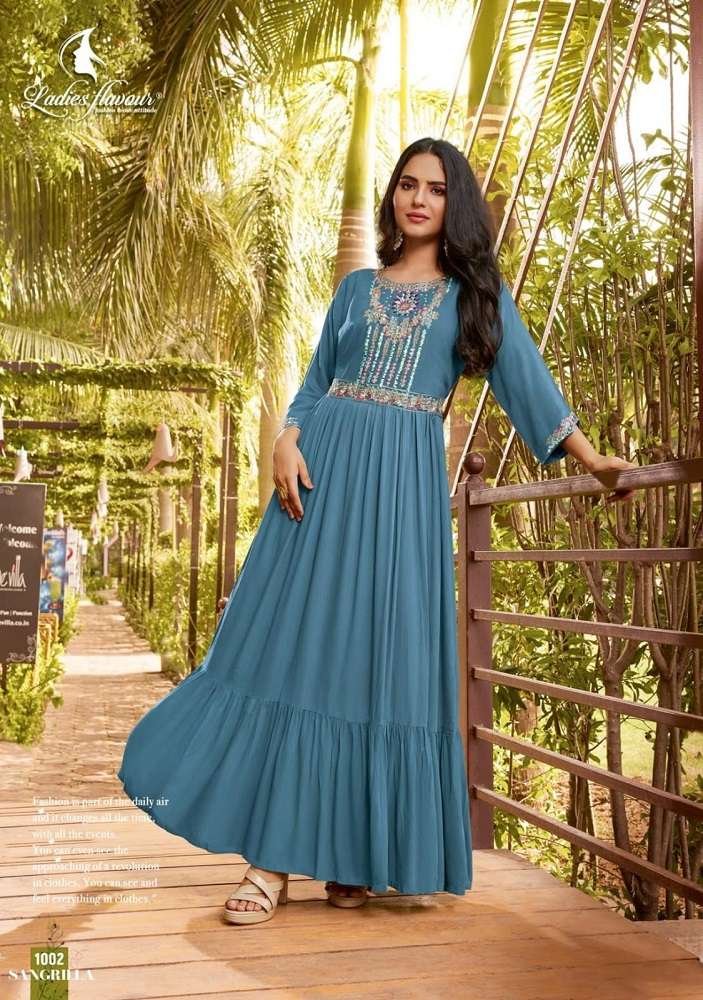 Ladies Flavour Sangrilla -Readymade Dress -Wholesale Catalog