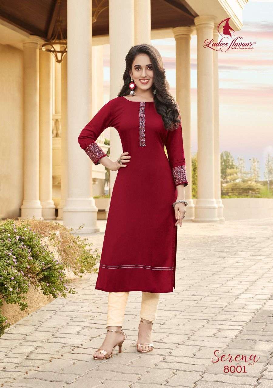  Ladies Flavour Serena vol-8 Kurti Wholesale catalog