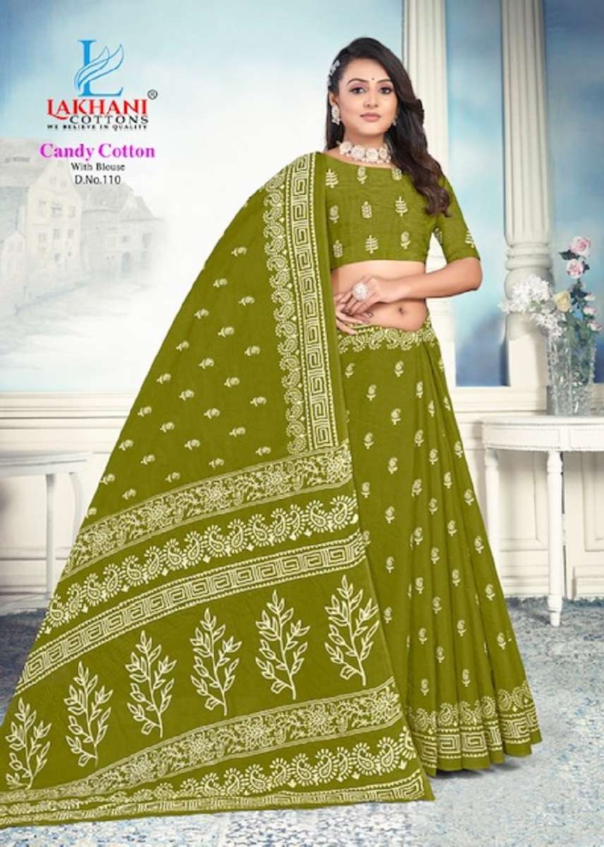 Lakhani Candy Cotton Saree -Wholesale Catalog