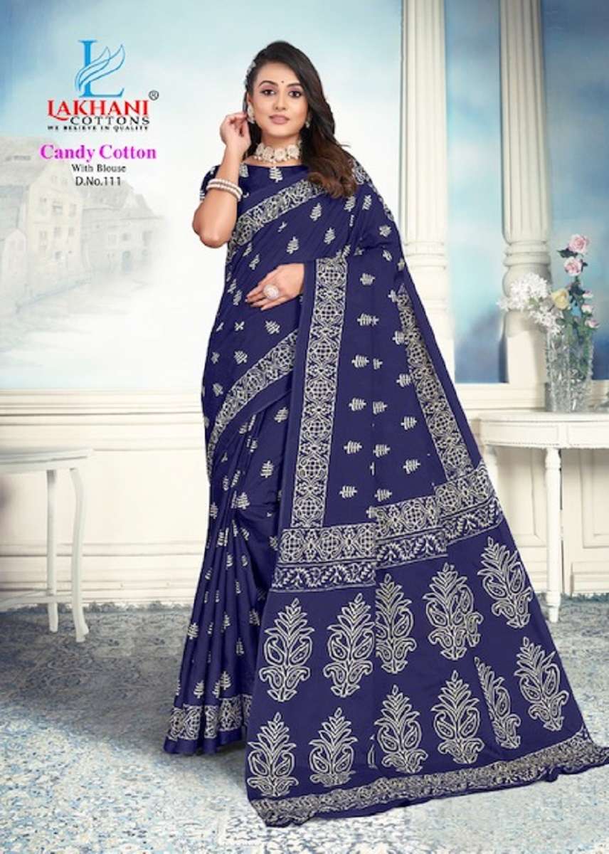 Lakhani Candy Cotton Saree -Wholesale Catalog