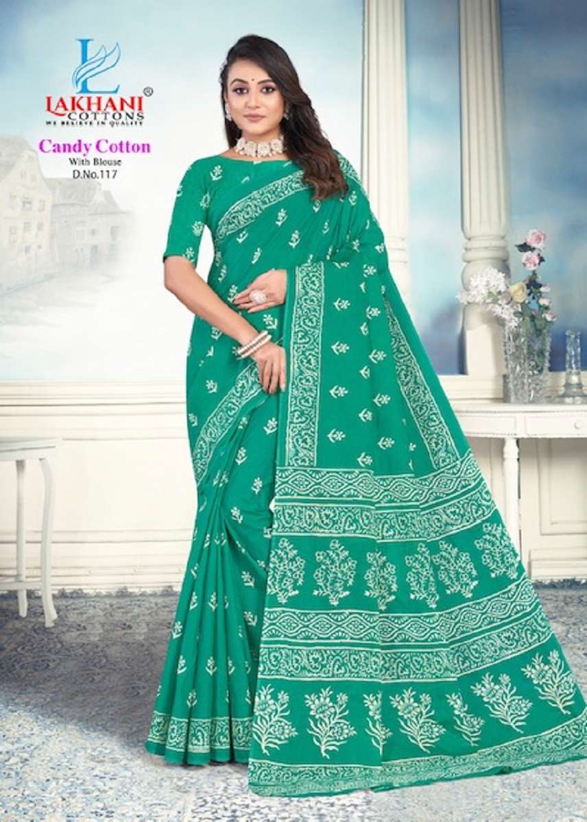 Lakhani Candy Cotton Saree -Wholesale Catalog