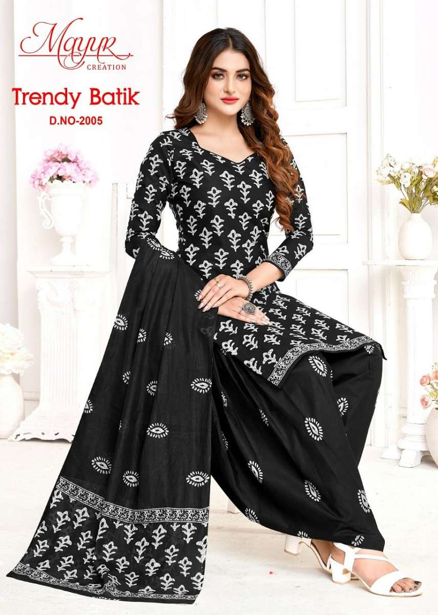 Mayur Trendy Batic Vol-2 -Dress Material -Wholesale Catalog