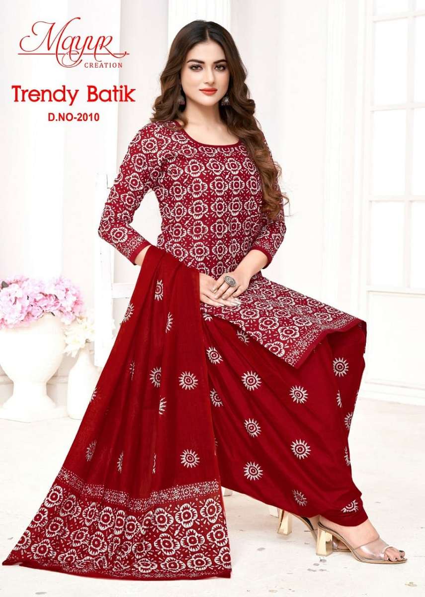 Mayur Trendy Batic Vol-2 -Dress Material -Wholesale Catalog