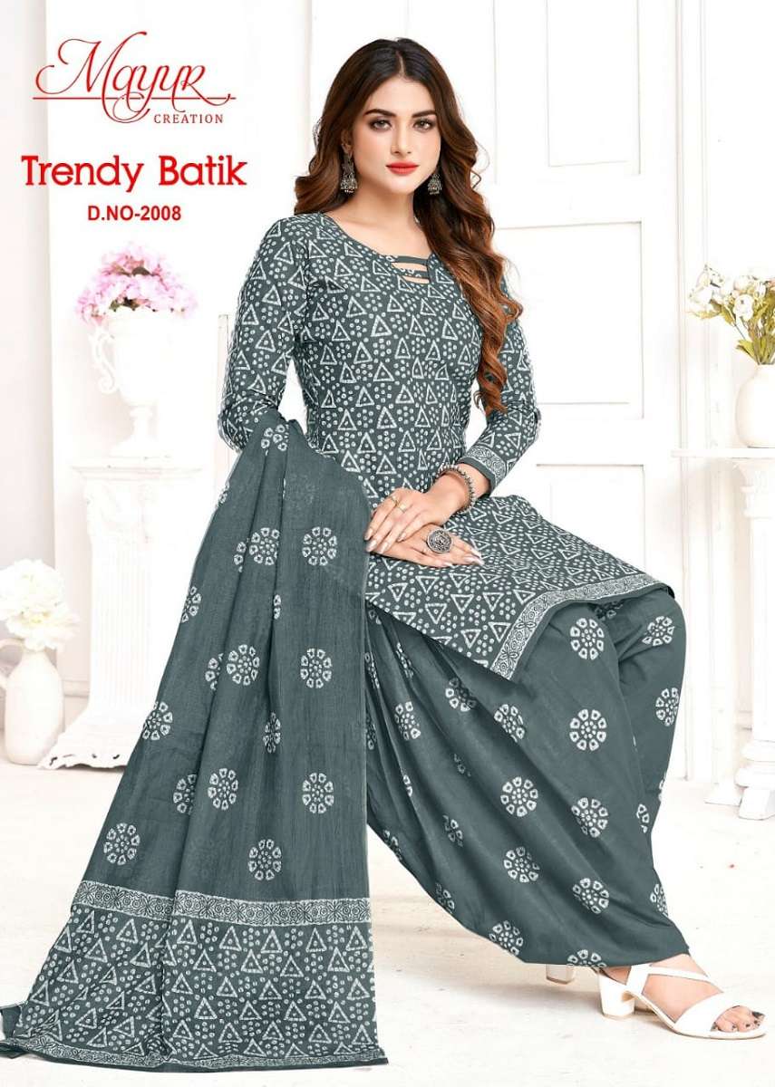 Mayur Trendy Batic Vol-2 -Dress Material -Wholesale Catalog