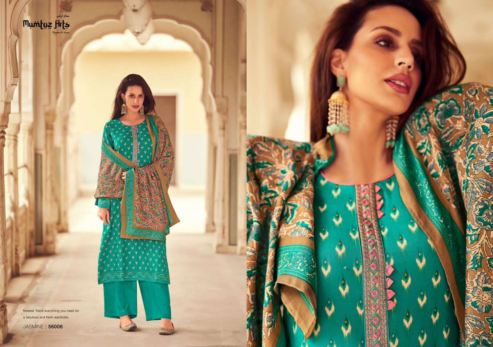 Mumtaz Jasmine Nx Pure Pashmina Dress Material Wholesale catalog