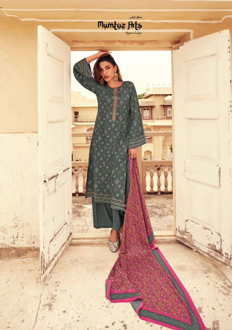 Mumtaz Jasmine Nx Pure Pashmina Dress Material Wholesale catalog