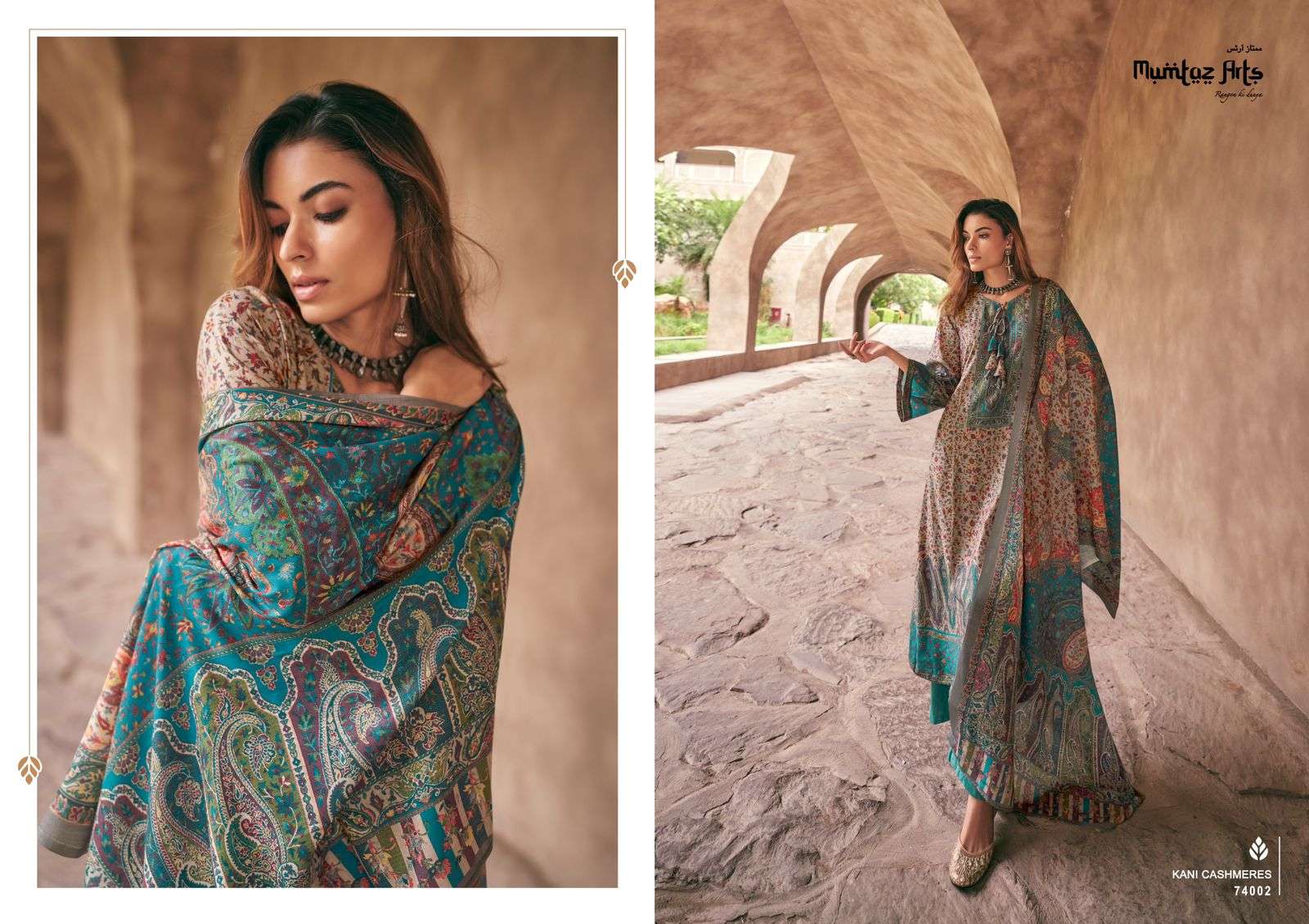 Mumtaz Kani Cashmeres 74001 To 74007 Dress Material Wholesale catalog