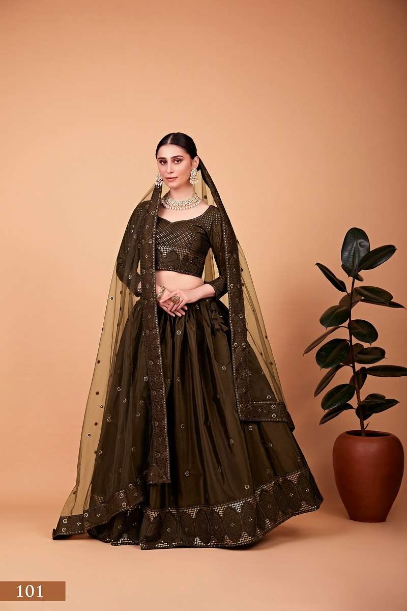 NAYRA VOL – 1 MEHNDI Lehenga choli Wholesale catalog