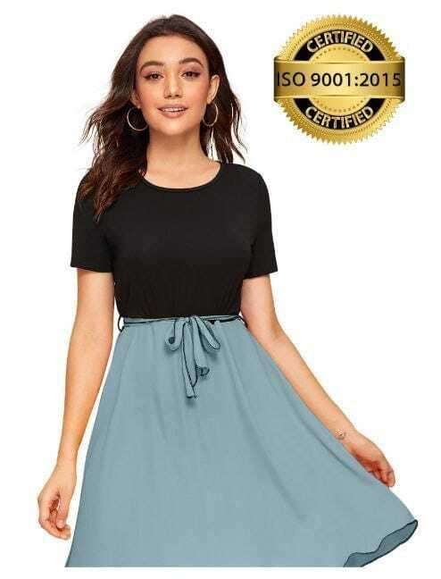 New Exclusive Designer Dress Sky blue Western Wear Wholesale catalog