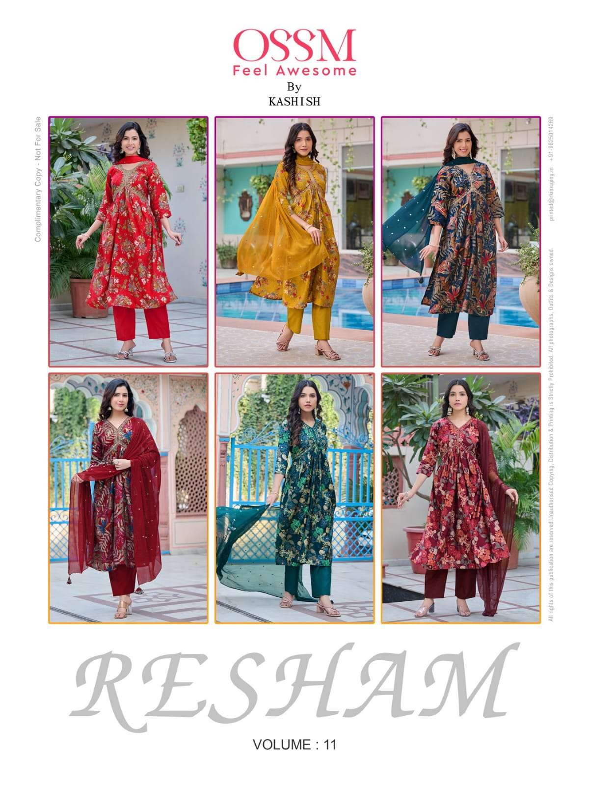 OSSM RESHAM vol 11 ALIA Kurti Wholesale catalog