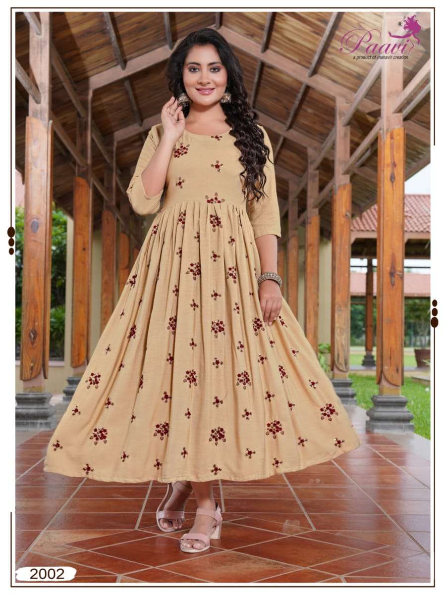 PAAVI MAISHA Kurti Wholesale catalog