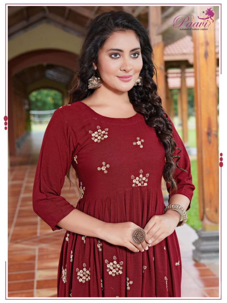 PAAVI MAISHA Kurti Wholesale catalog