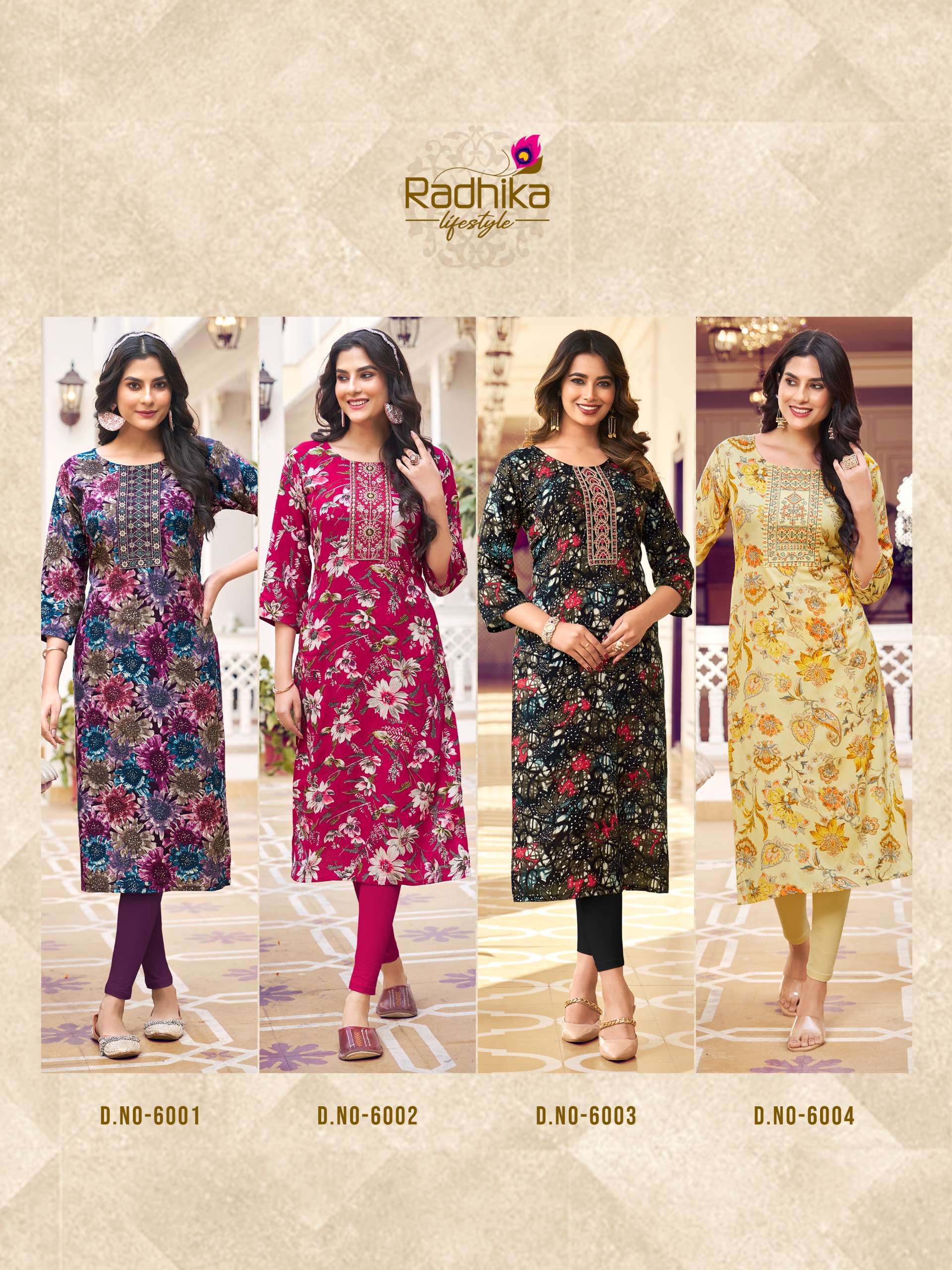 RADHIKA lifestyle PAHEL VOL 6 Kurti Wholesale catalog