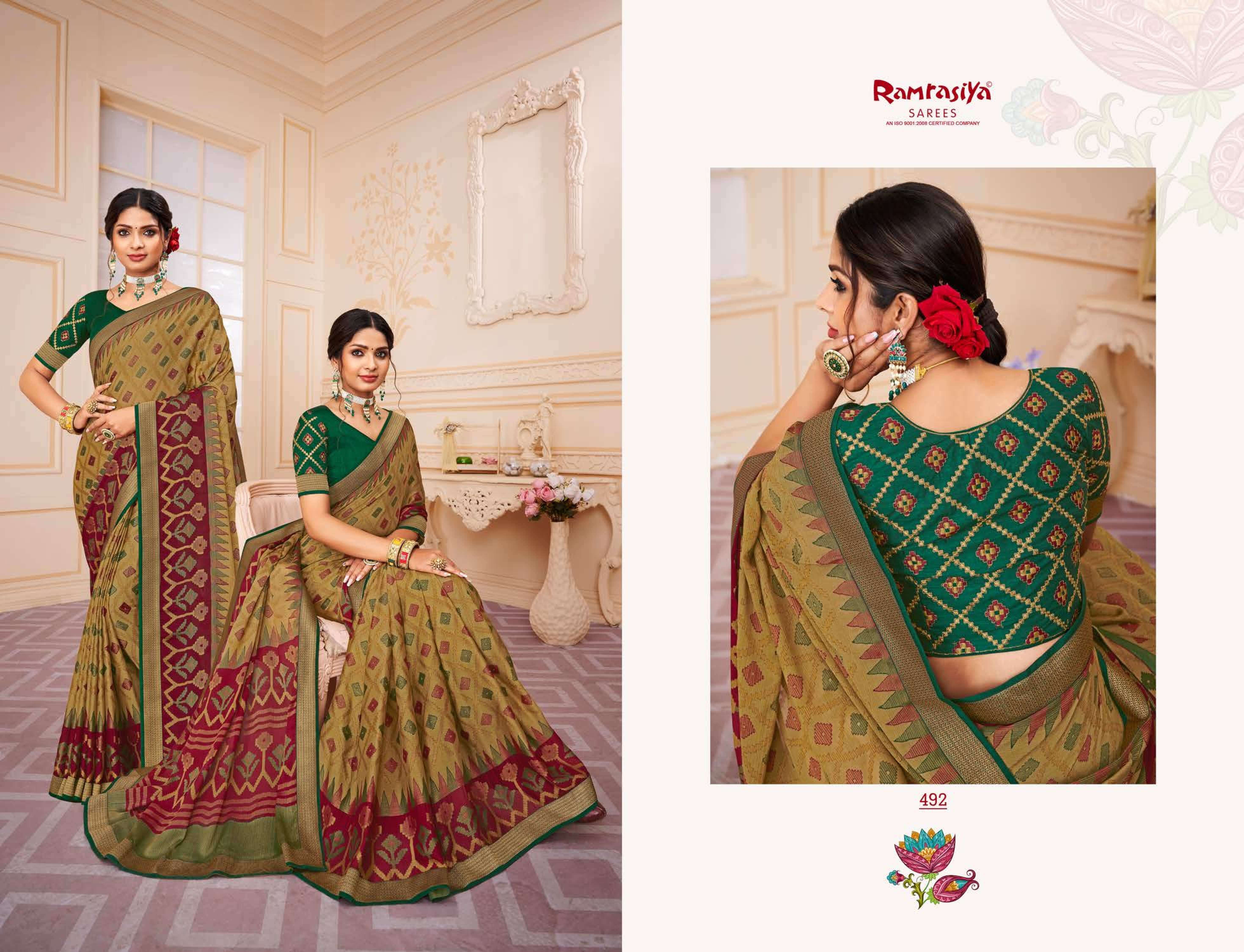 Ram Rasiya Mrignayani Saree Wholesale catalog