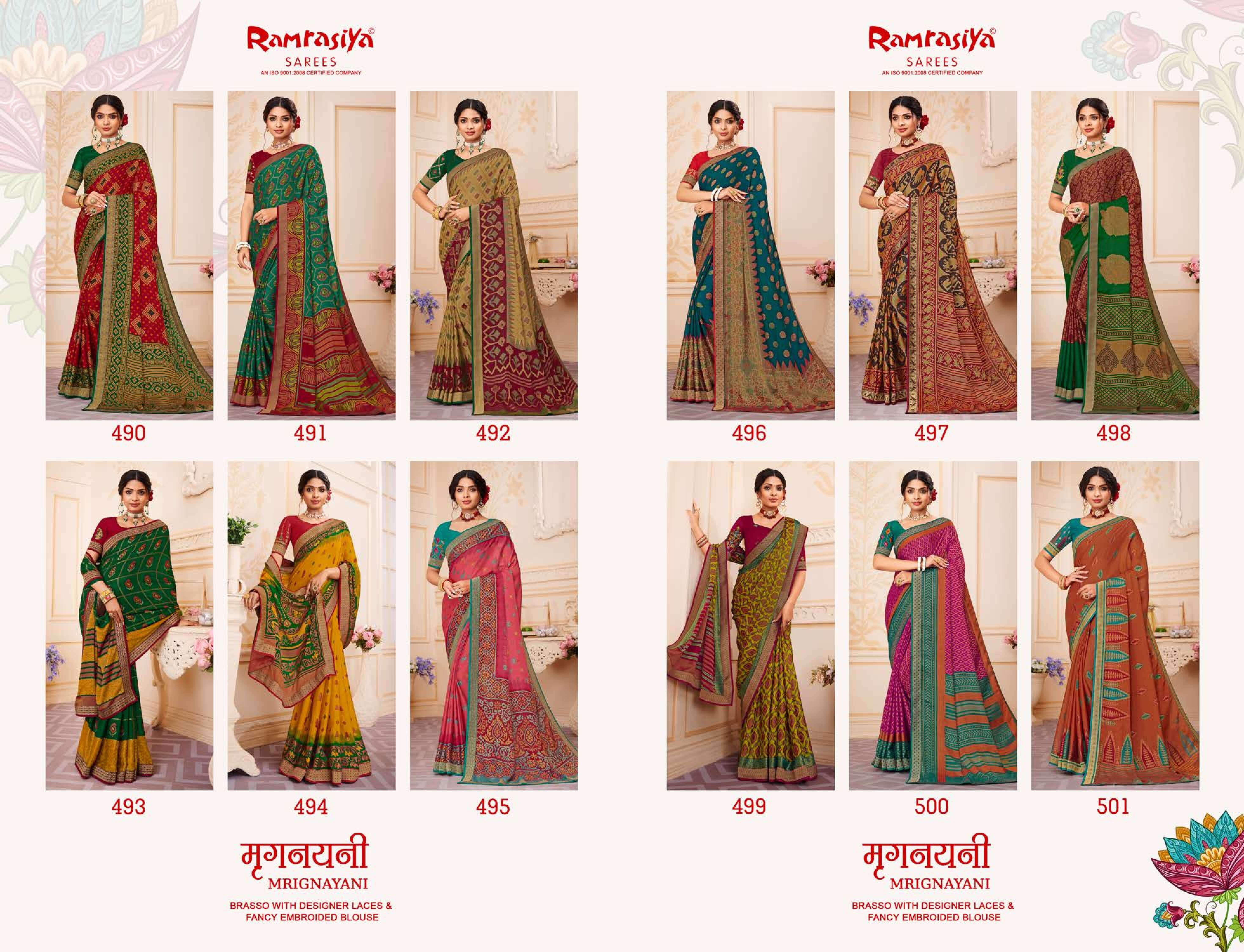 Ram Rasiya Mrignayani Saree Wholesale catalog