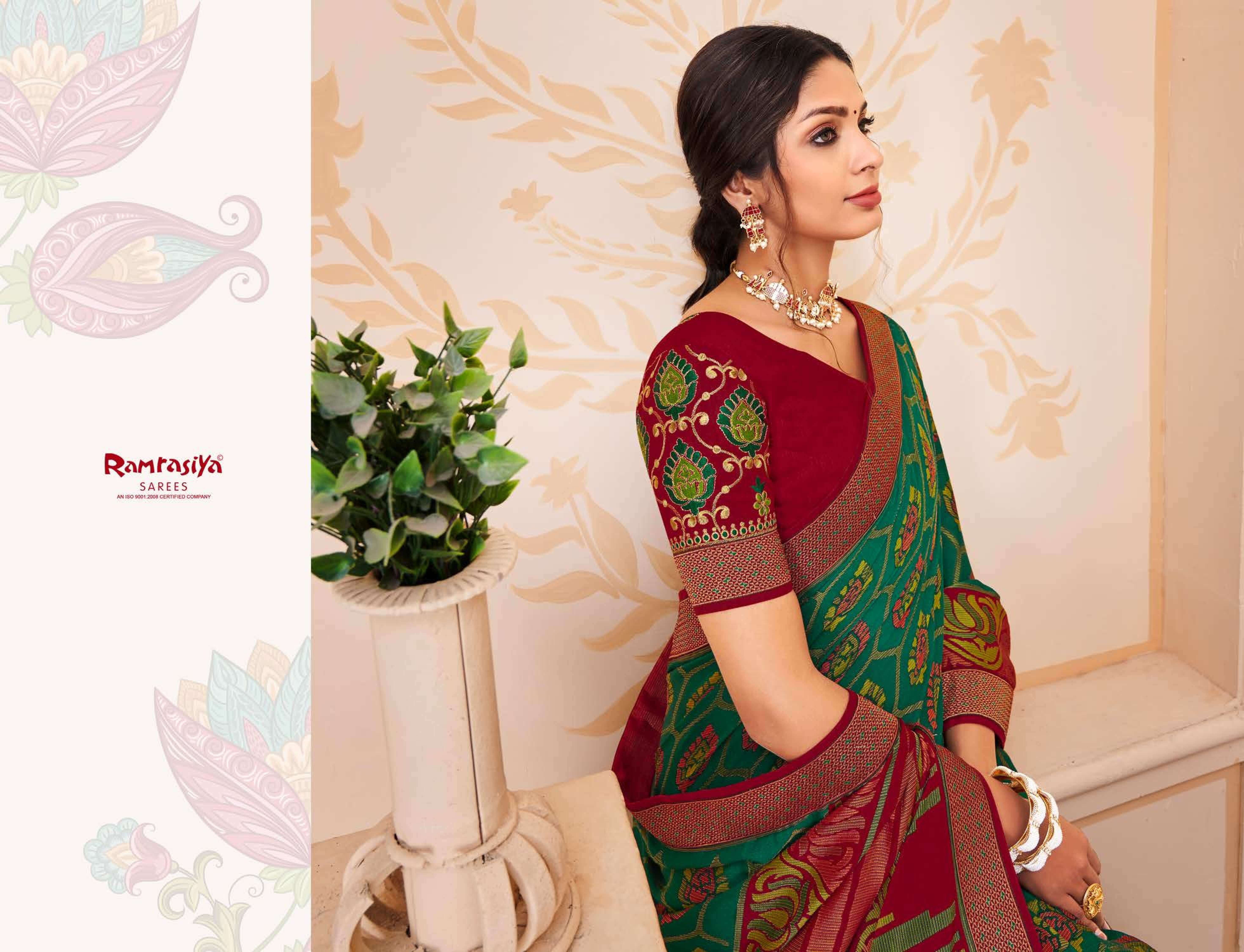 Ram Rasiya Mrignayani Saree Wholesale catalog