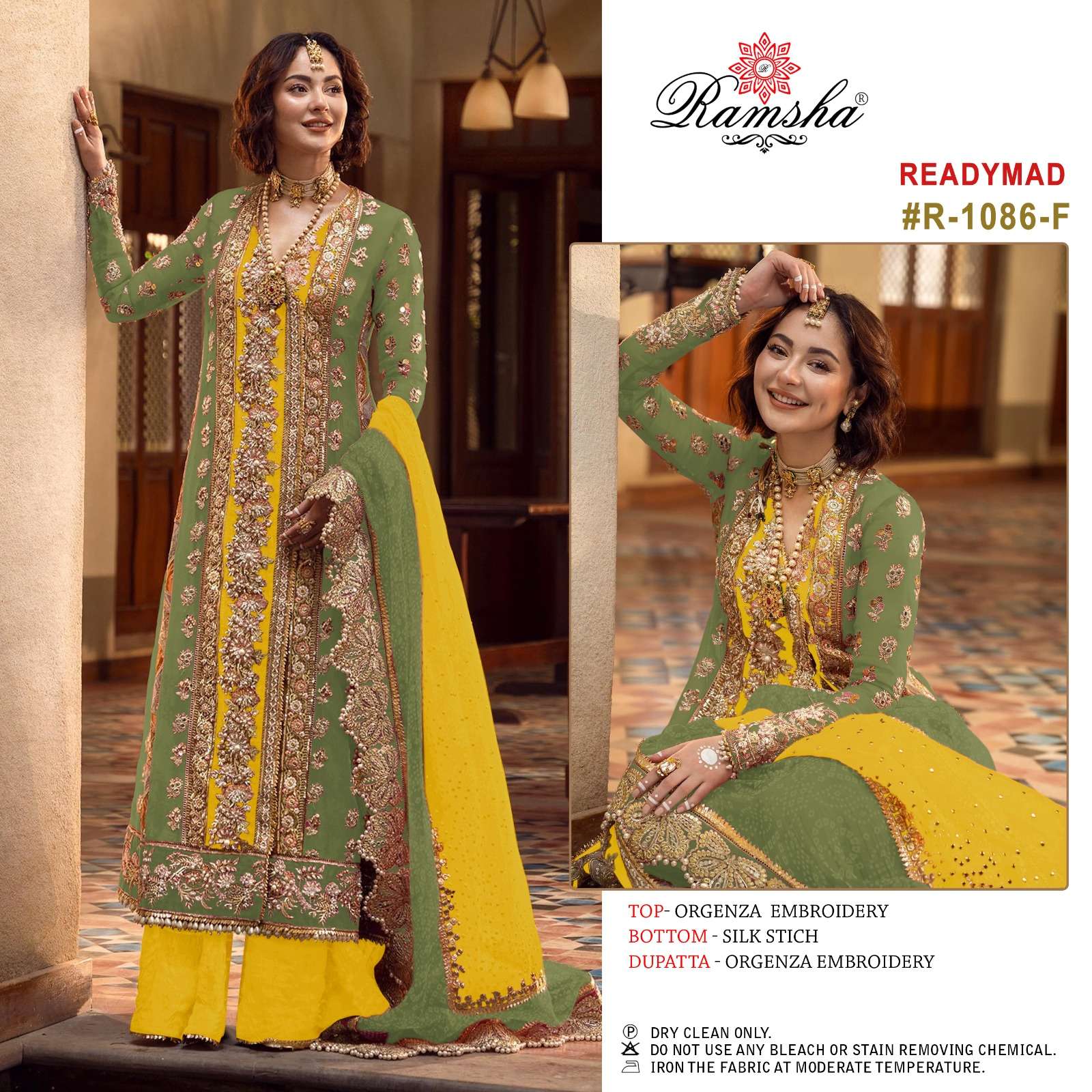 Ramsha R 1086 Nx Organza Pakistani Suits Wholesale catalog