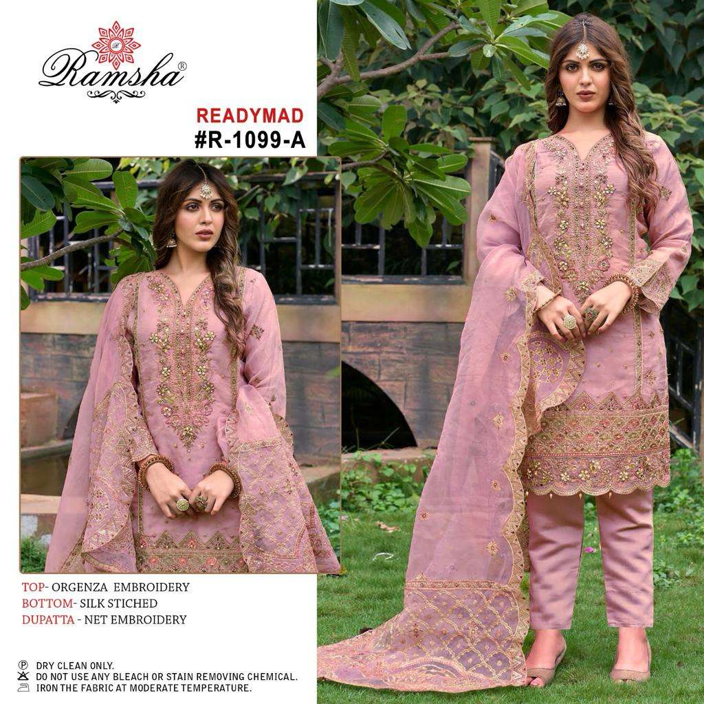 Ramsha R 1099 Organza Pakistani Suits Wholesale catalog
