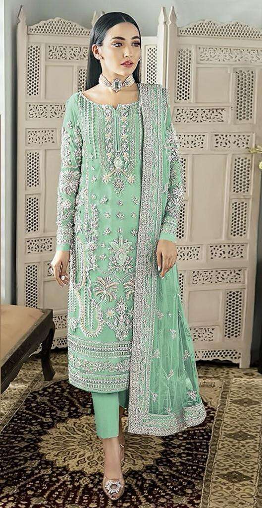 Ramsha R 601 Nx Georgette Pakistani Suits Wholesale catalog